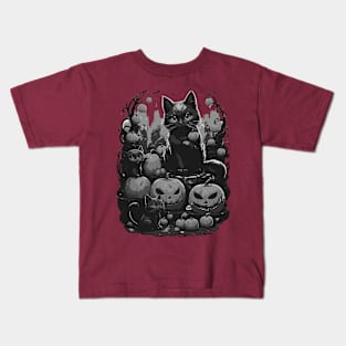 Town Cats B&W Kids T-Shirt